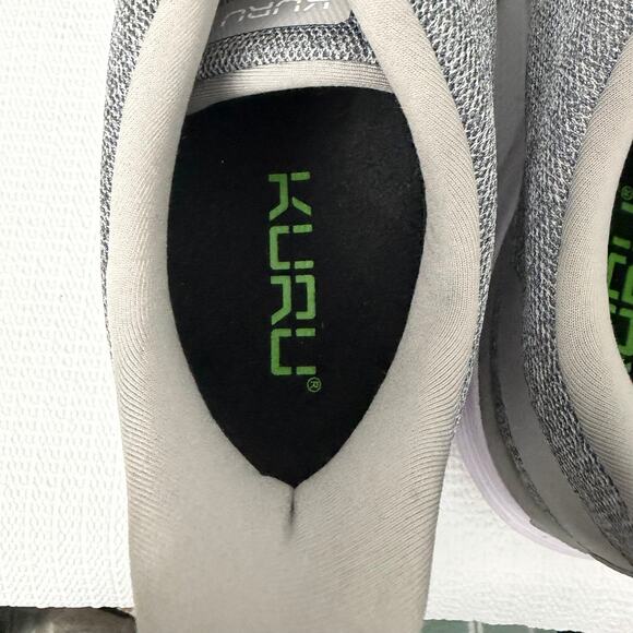 Kuru Flex Via Shoes Mens Size 12.5 M Gray White Walking Lace Up Orthopedic